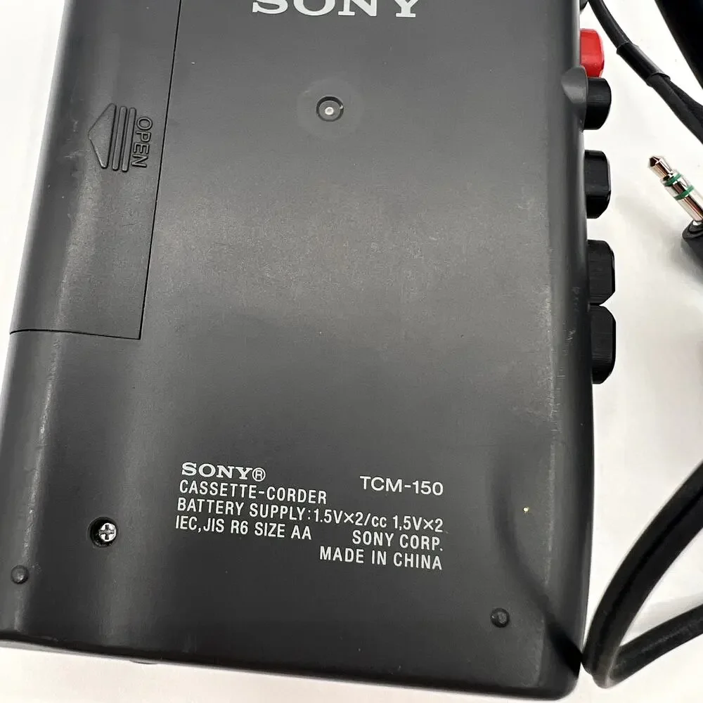 SONY Vtg TCM-150 Cassette-Corder Portable Voice Recorder